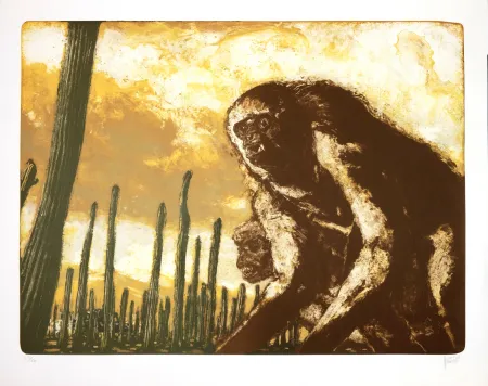 Litografia Aceves Humana - Sans titre