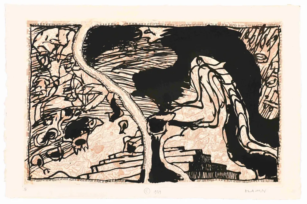 Acquaforte Alechinsky - La Ligne de Front