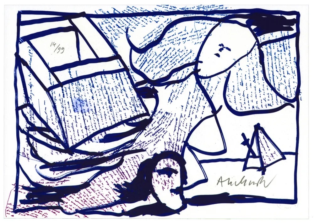 Litografia Alechinsky - Pointes et Feutres (5)