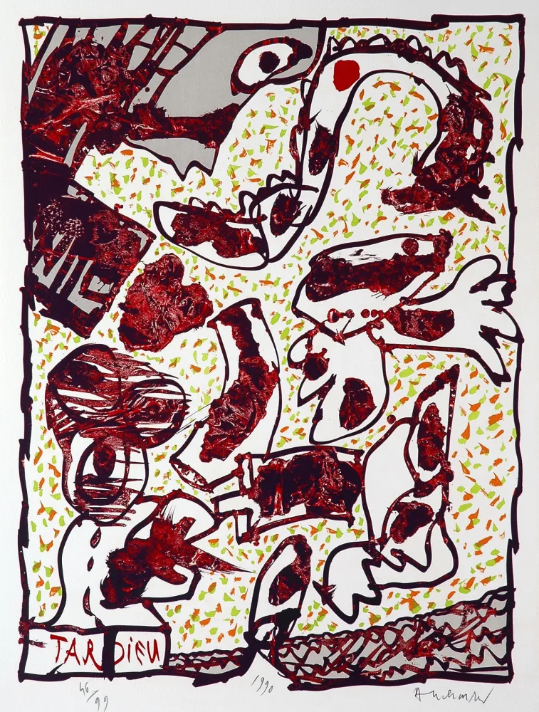 Litografia Alechinsky - Tardieu