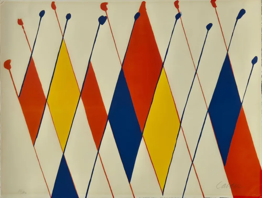 Litografia Calder - Un drôle de poisson