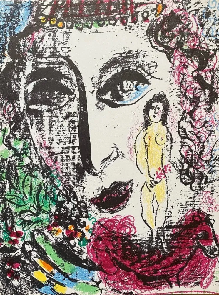 Litografia Chagall - L'apparition au cirque 1963 