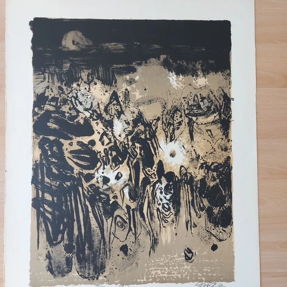 Litografia Chu Teh Chun  - Golden Times circa 1960