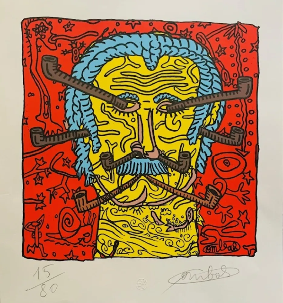 Serigrafia Combas - En avant toute pipe en avant