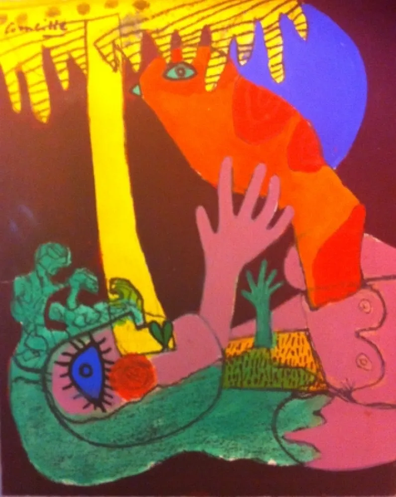 Non Tecnico Corneille - Gouache on paper