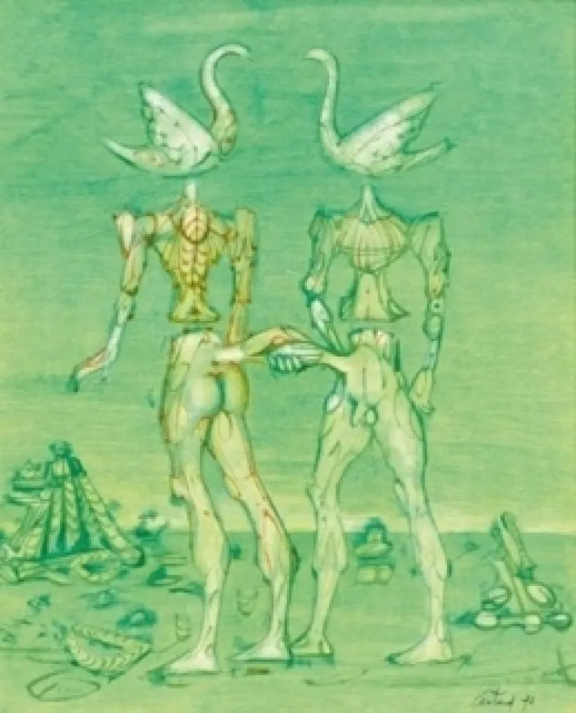 Litografia Coutaud - Souvenir de Jersey