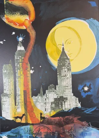 Litografia Dali - Manhattan Skyline