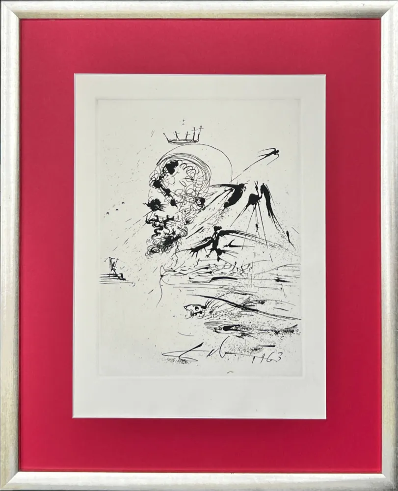 Acquaforte Dali - Study for a Dream