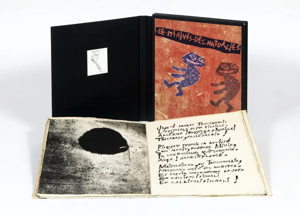 Libro Illustrato Dubuffet - LE MIRIVIS DES NATURGIES. 16 lithographies originales (1962-1963). L'exemplaire d'ARMAN.