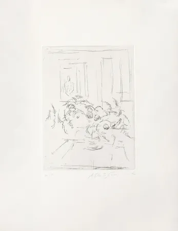 Incisione Giacometti - Bouquet I