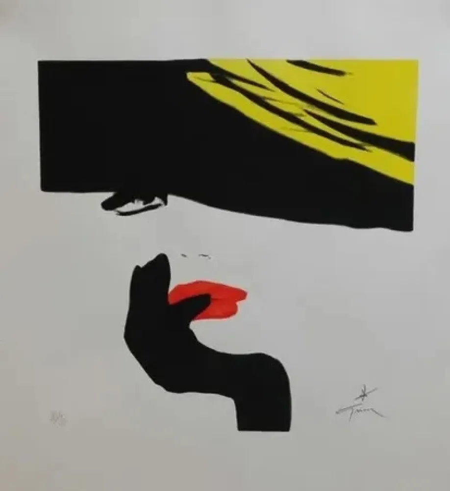 Non Tecnico Gruau - Elégante au chapeau