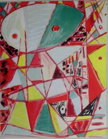 Litografia Jacobsen - Green Mask