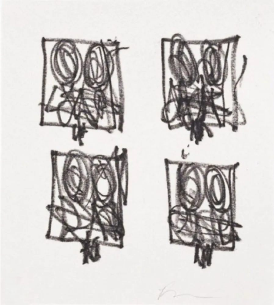 Incisione Johnson - Untitled (Anxious Man)