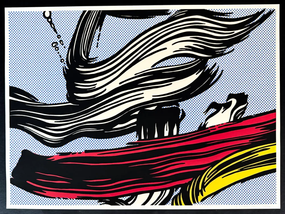 Serigrafia Lichtenstein - Brushstrokes