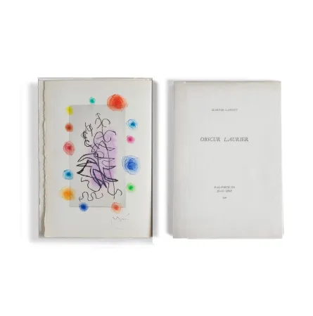 Non Tecnico Miró - Maryse Lafont. OBSCUR LAURIER. 1 eau-forte signée de Joan Miró (GLM 1962)