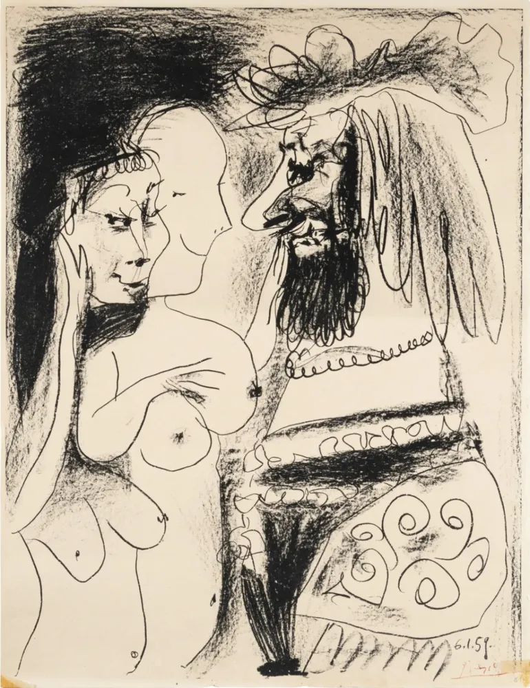 Litografia Picasso - Le Vieux Roi