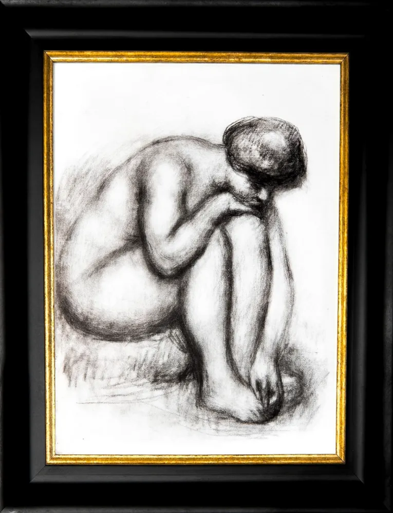 Litografia Renoir - Baigneuse se séchant