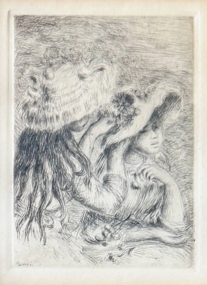 Litografia Renoir - Le Chapeau Épinglé