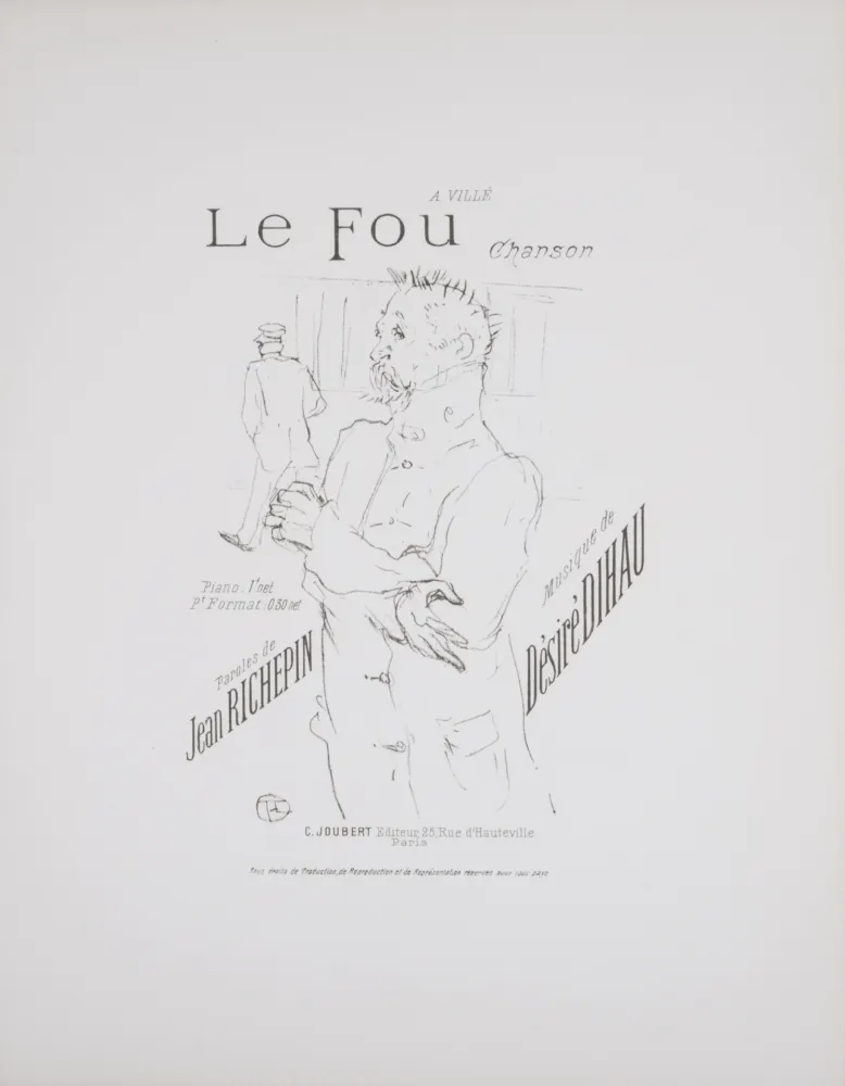 Litografia Toulouse-Lautrec - Le Fou, 1895