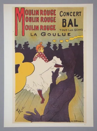 Rotocalcografia Toulouse-Lautrec - Moulin-Rouge - La Goulue