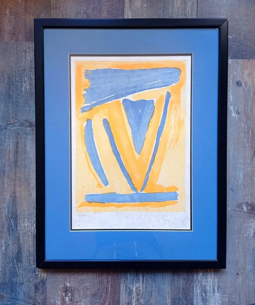 Non Tecnico Van Velde - Bram van Velde - Composition abstraite, lithographie signed sur papier japon