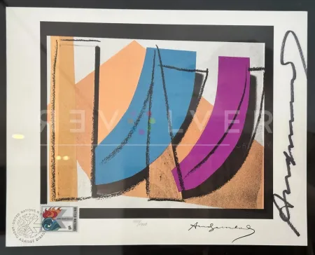 Litografia Warhol - U.N. Stamp 185