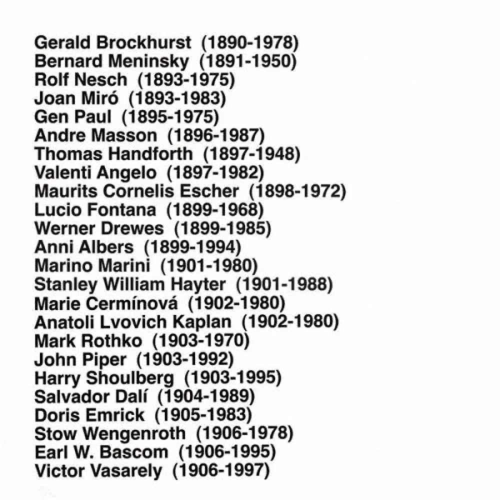 Multiplo Aballí - Portfolio HISTORY OF PRINTMAKERS (287 NAMES)