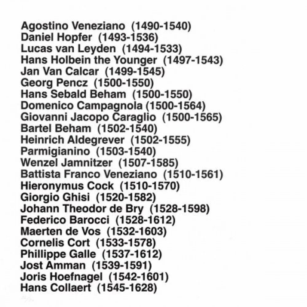 Multiplo Aballí - Portfolio HISTORY OF PRINTMAKERS (287 NAMES)