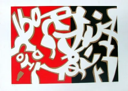 Litografia Accardi - Senza titolo