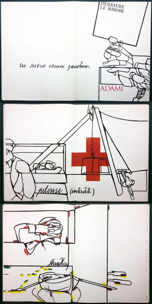 Libro Illustrato Adami - ADAMI. Le voyage du dessin. DERRIÈRE LE MIROIR N° 214. Mai 1975.