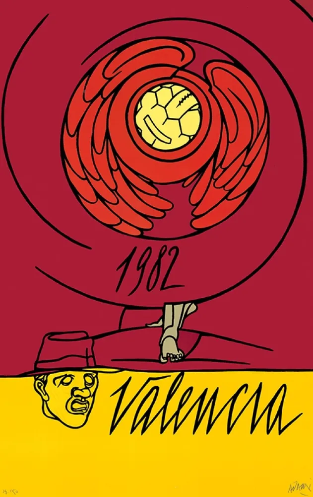 Litografia Adami - Copa del Mundo de Fútbol España 1982 - Valencia