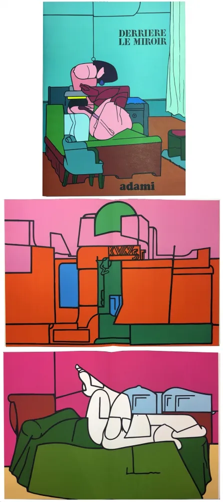 Libro Illustrato Adami - Derrière le Miroir n° 188. ADAMI. Novembre 1970.