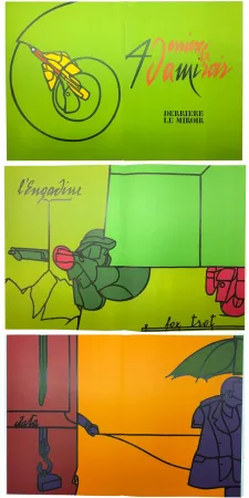 Libro Illustrato Adami - Derrière le Miroir n° 206 . ADAMI . Novembre 1973.