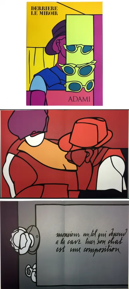 Libro Illustrato Adami - Derrière le Miroir n° 220. ADAMI. Octobre 1976.