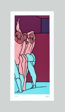 Litografia Adami - Figure de dos