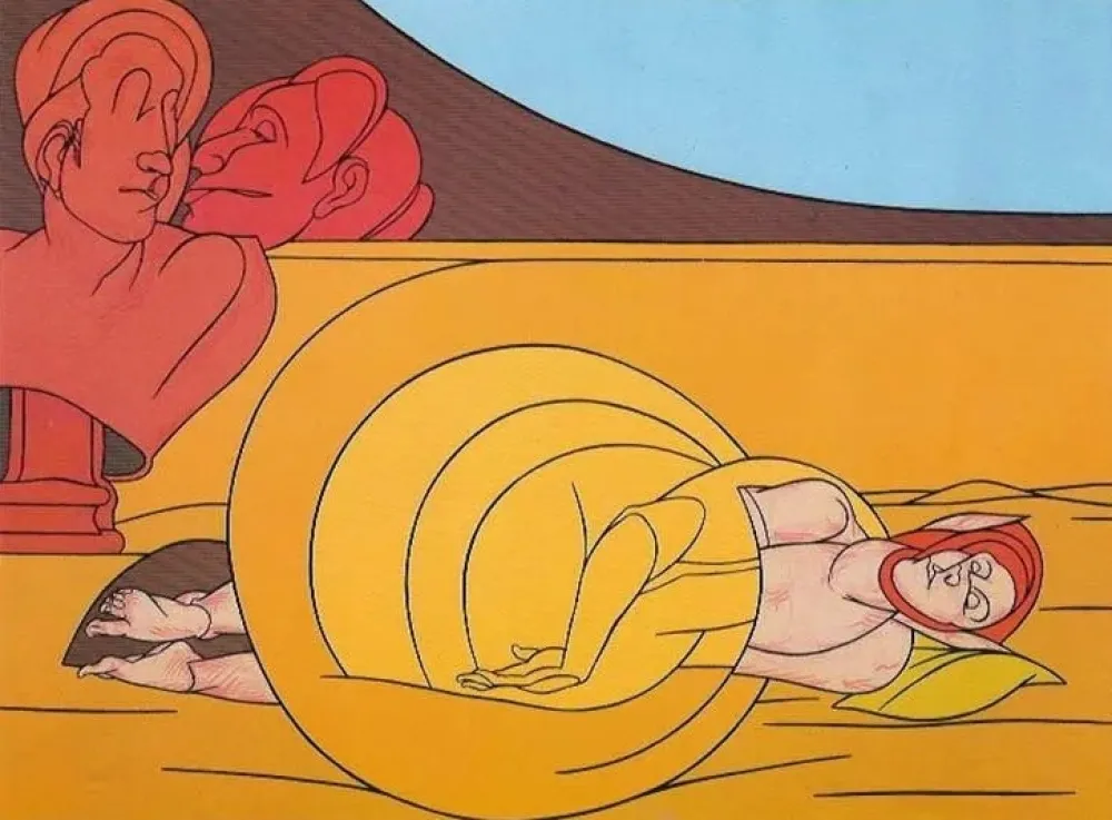 Litografia Adami - Le Fil d'Ariane...radio Francia