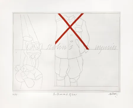 Incisione Adami - Les Blessures de Staline 