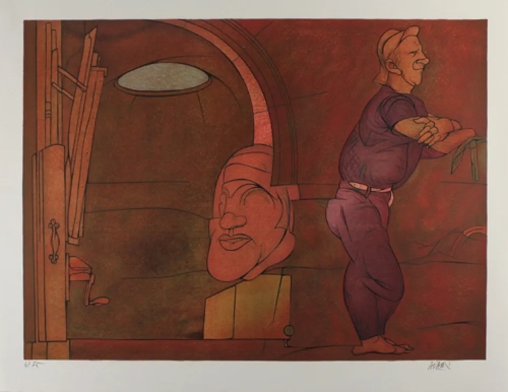 Litografia Adami - Naissance de la penture