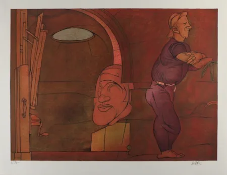 Litografia Adami - Naissance de la penture