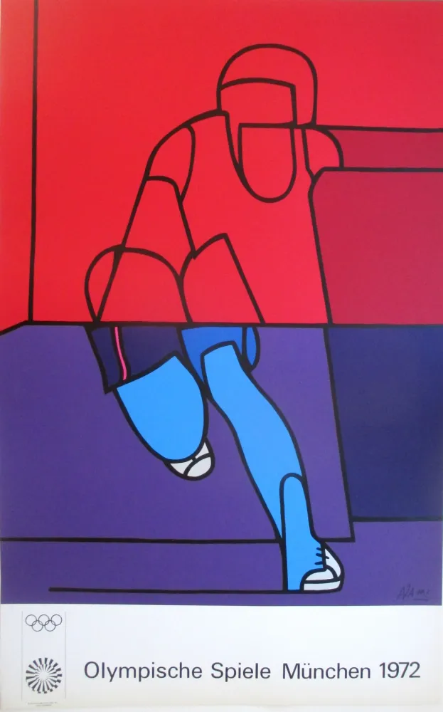 Serigrafia Adami - OL 1972 - original colour silkscreen