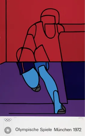 Litografia Adami - Olympia München, 1972 - Hand-signed