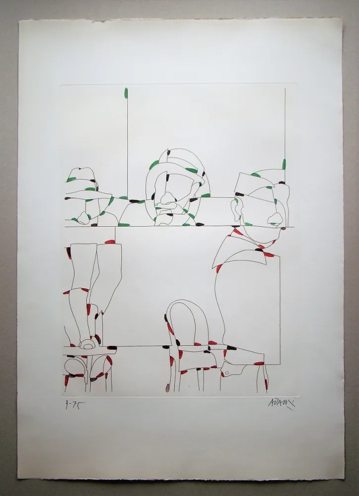 Acquaforte Adami - Rittratti con espressione