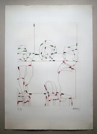 Acquaforte Adami - Rittratti con espressione