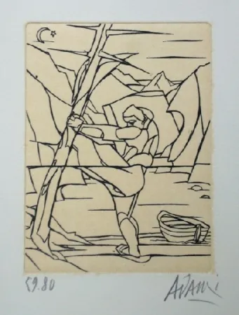 Acquatinta Adami - Sans titre