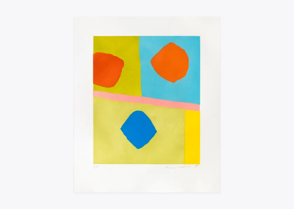 Incisione Adnan - Coup de dés