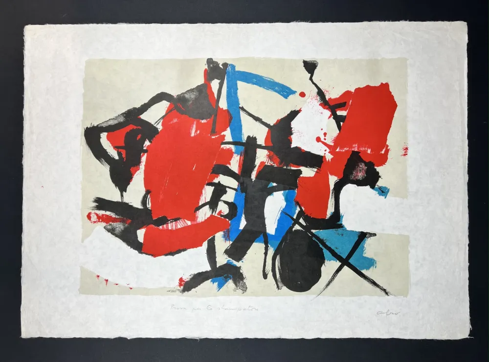 Litografia Afro - Composizione