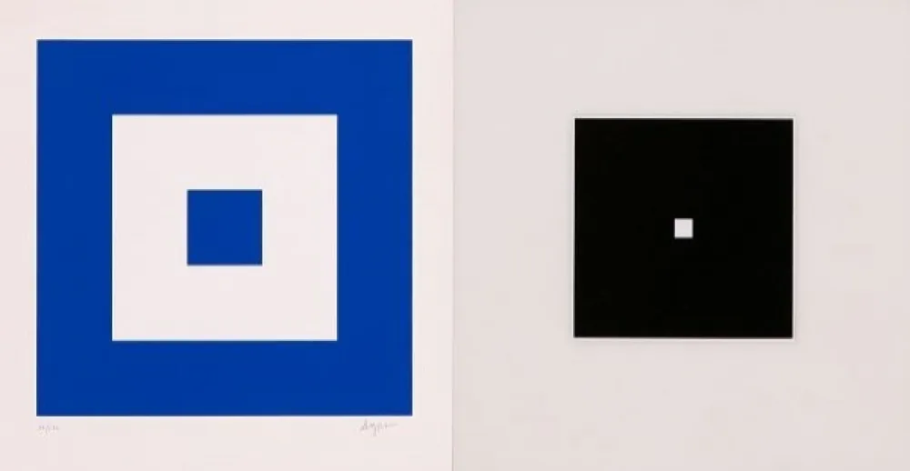 Serigrafia Agam - Big Bang Blue