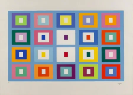 Serigrafia Agam - Composition