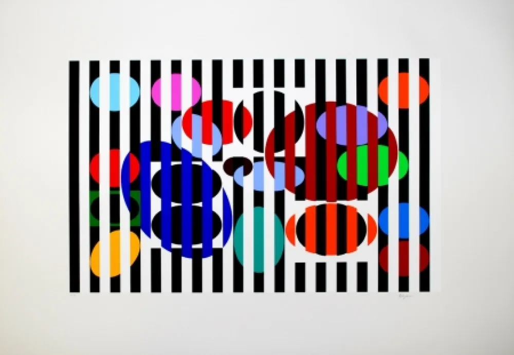 Serigrafia Agam - Composition 2