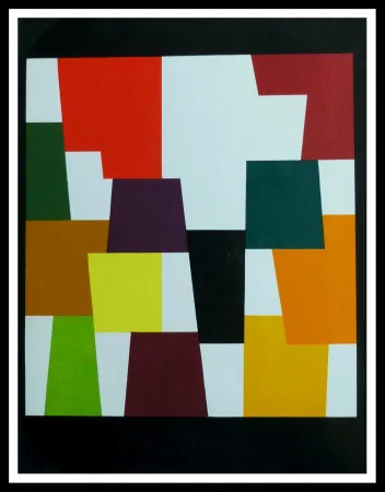 Litografia Agam - COMPOSITION GEOMETRIQUE